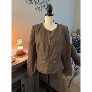 Calvin Klein women's‎ blazer size 14 gray business